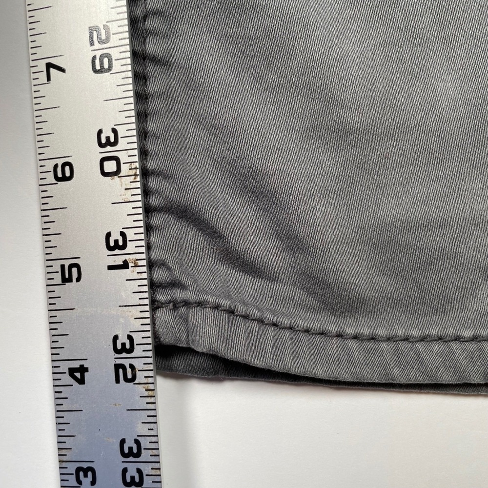BKE Casuals Jake Straight Gray Chino Pants Mens 30L Stretch Cotton Five Pocket - Picture 5 of 9